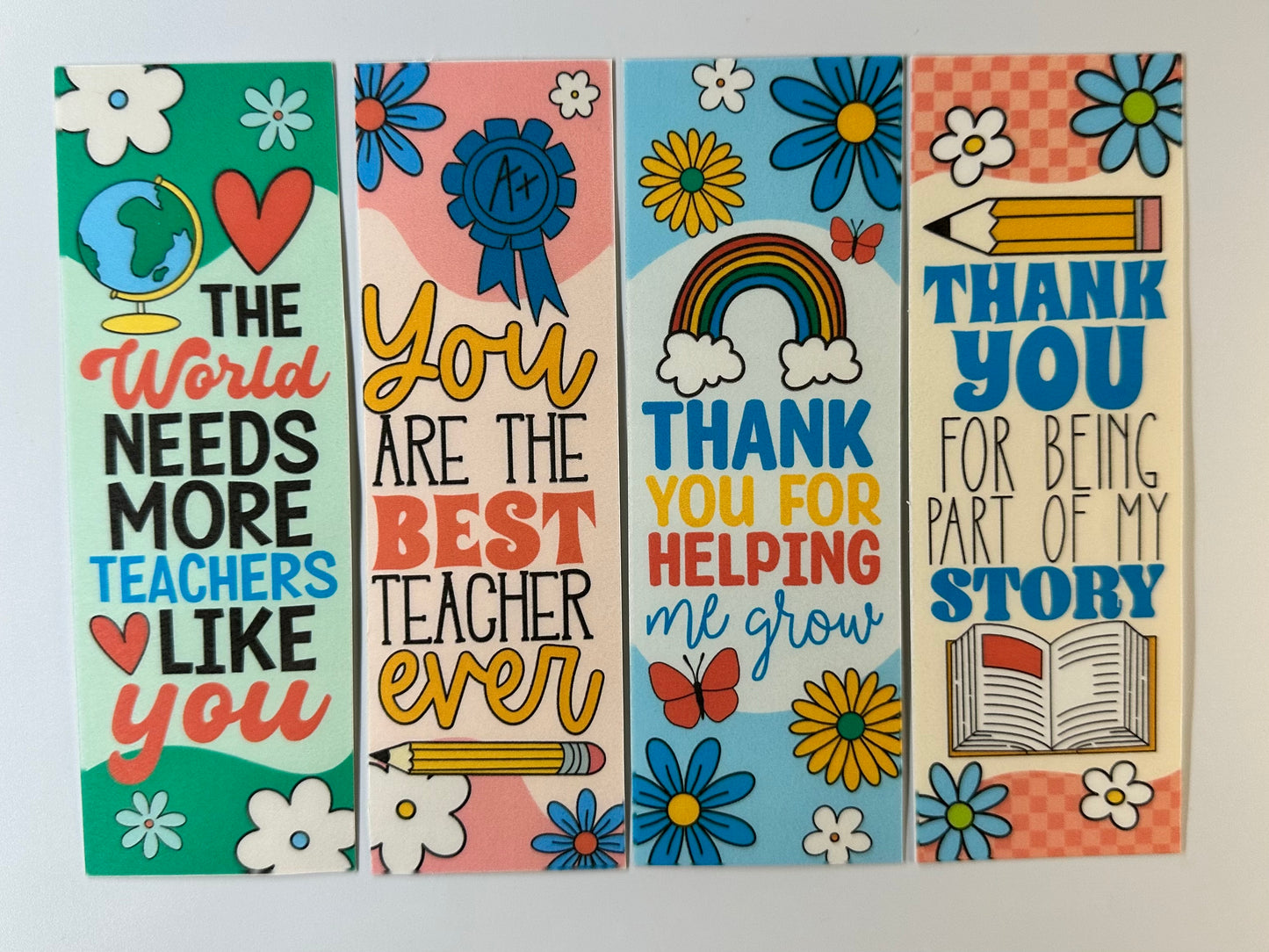 Best Teacher Bookmark Bundle - 4 Pack