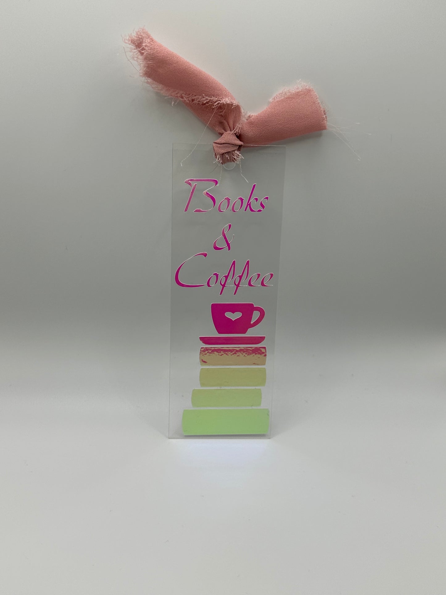 Books & Coffee - Acrylic Bookmark