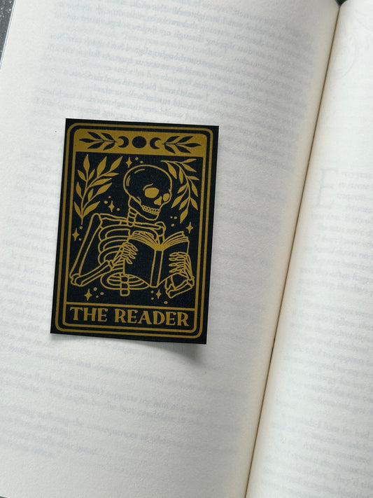 The Reader Tarot Card - Foil Bookmark - (Gold)