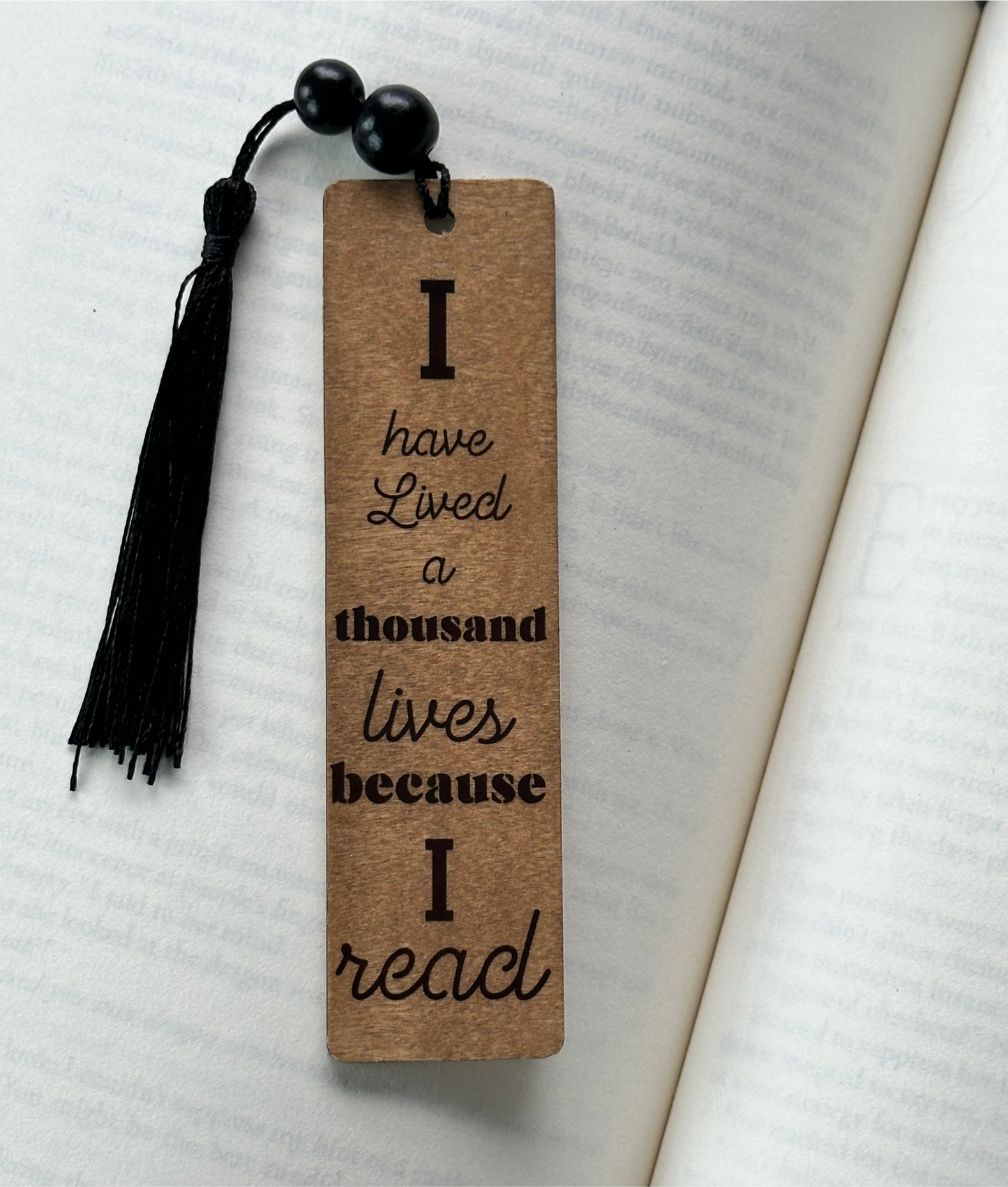 I Have Lived A Thousand Lives - Wood Bookmark - (Early American)