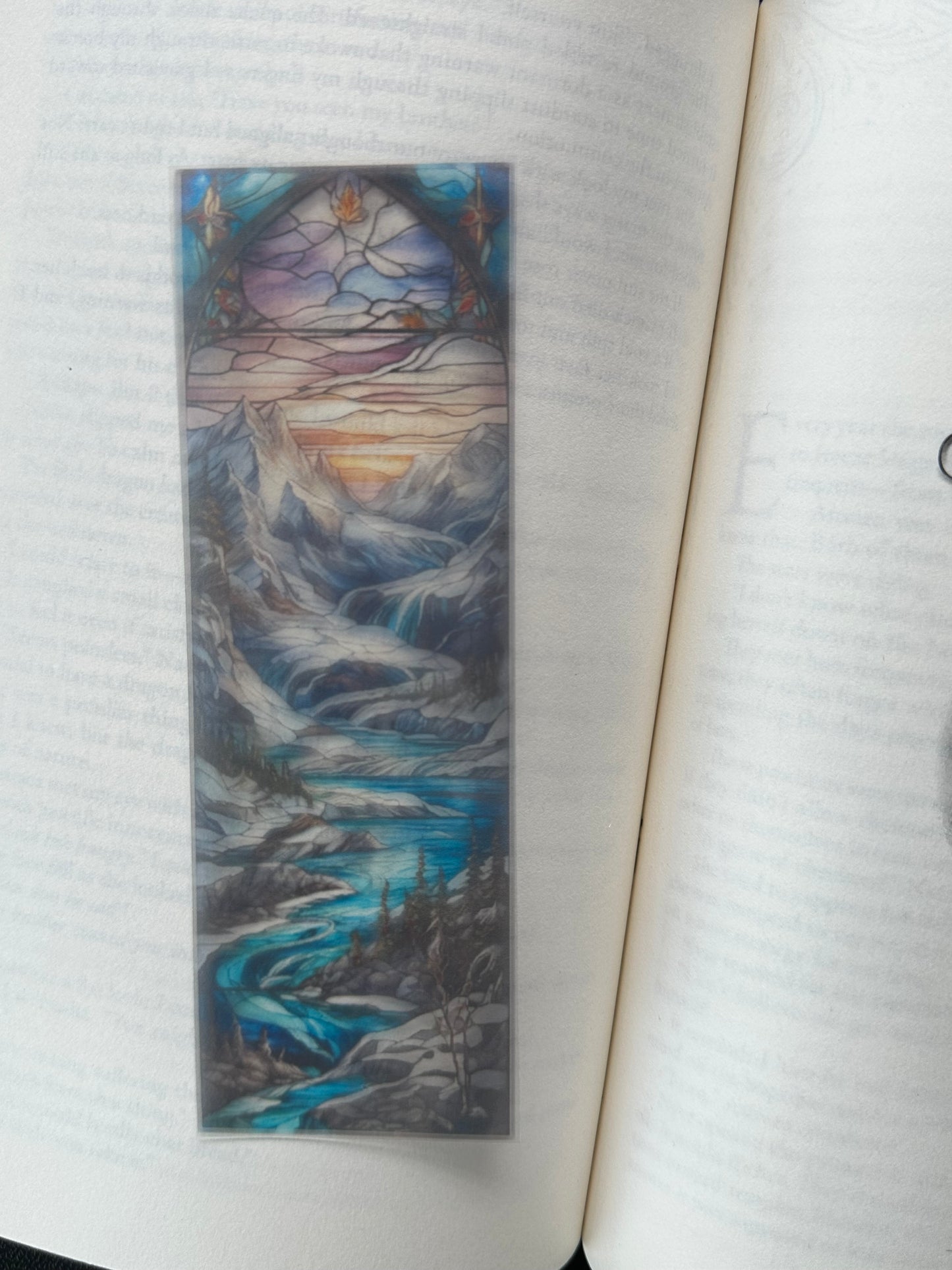 Stained Glass Style Landscape - Bookmark (9)