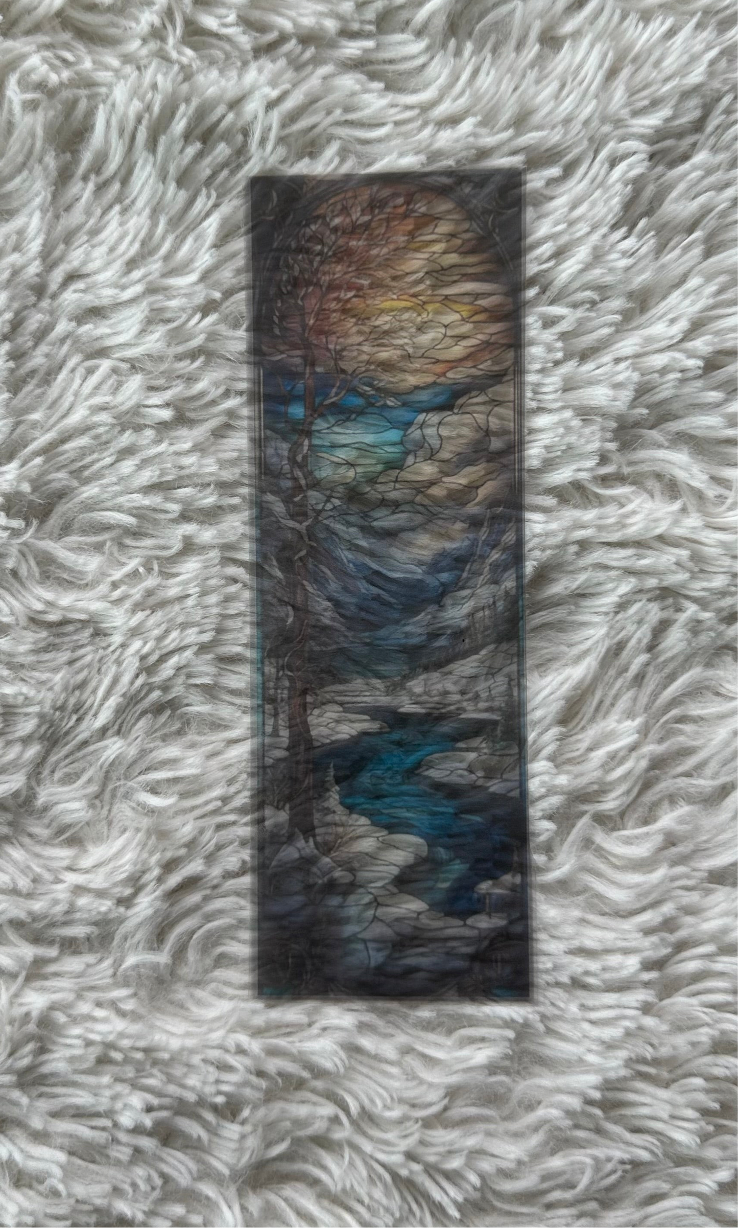 Stained Glass Style Landscape - Bookmark (75)
