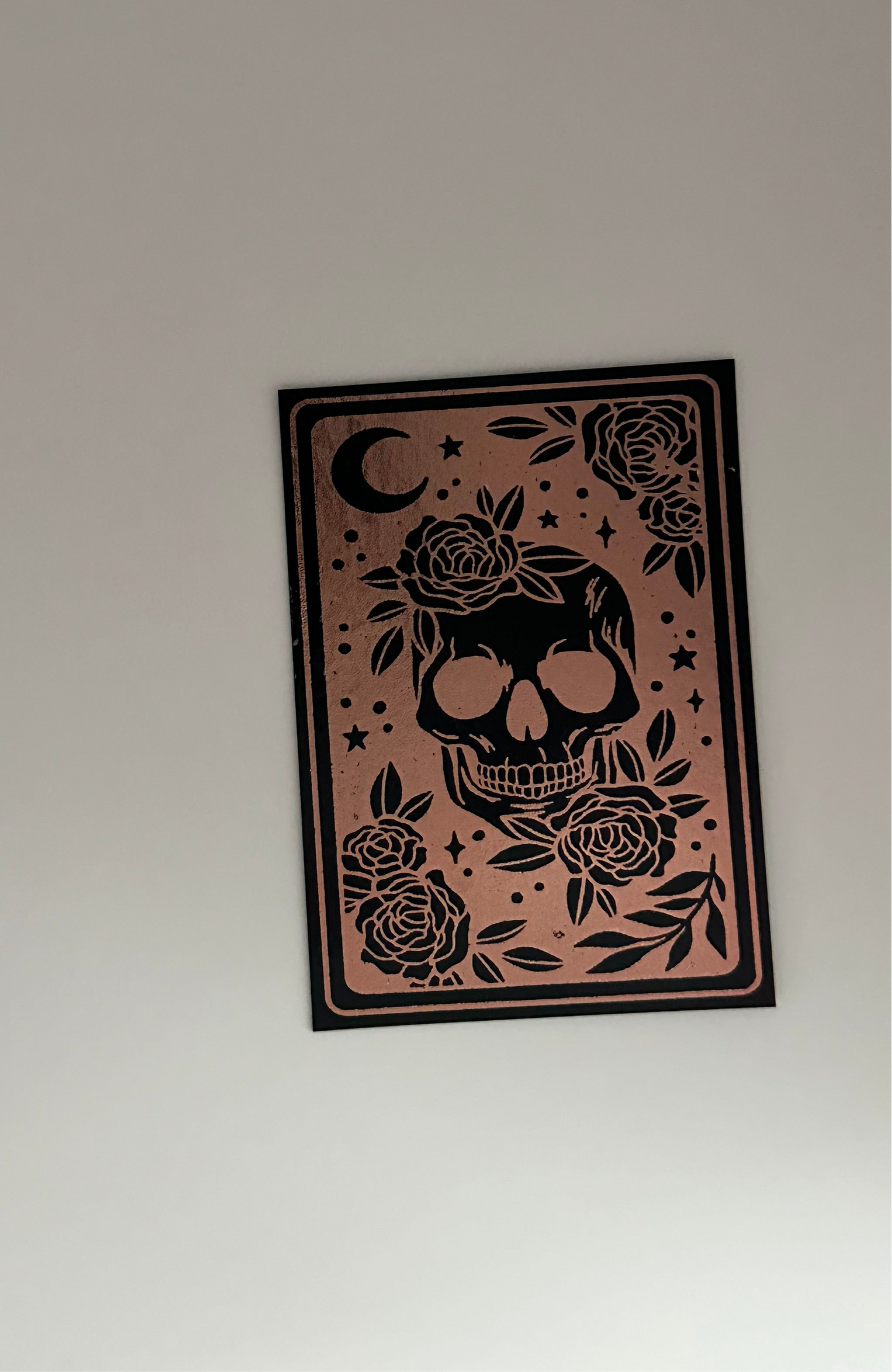 Death Tarot Card - Foil Bookmark - (Rose Gold)