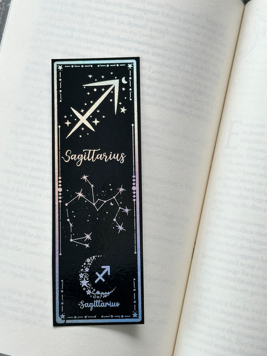 Sagittarius - Foil Bookmark - (Silver Holographic)
