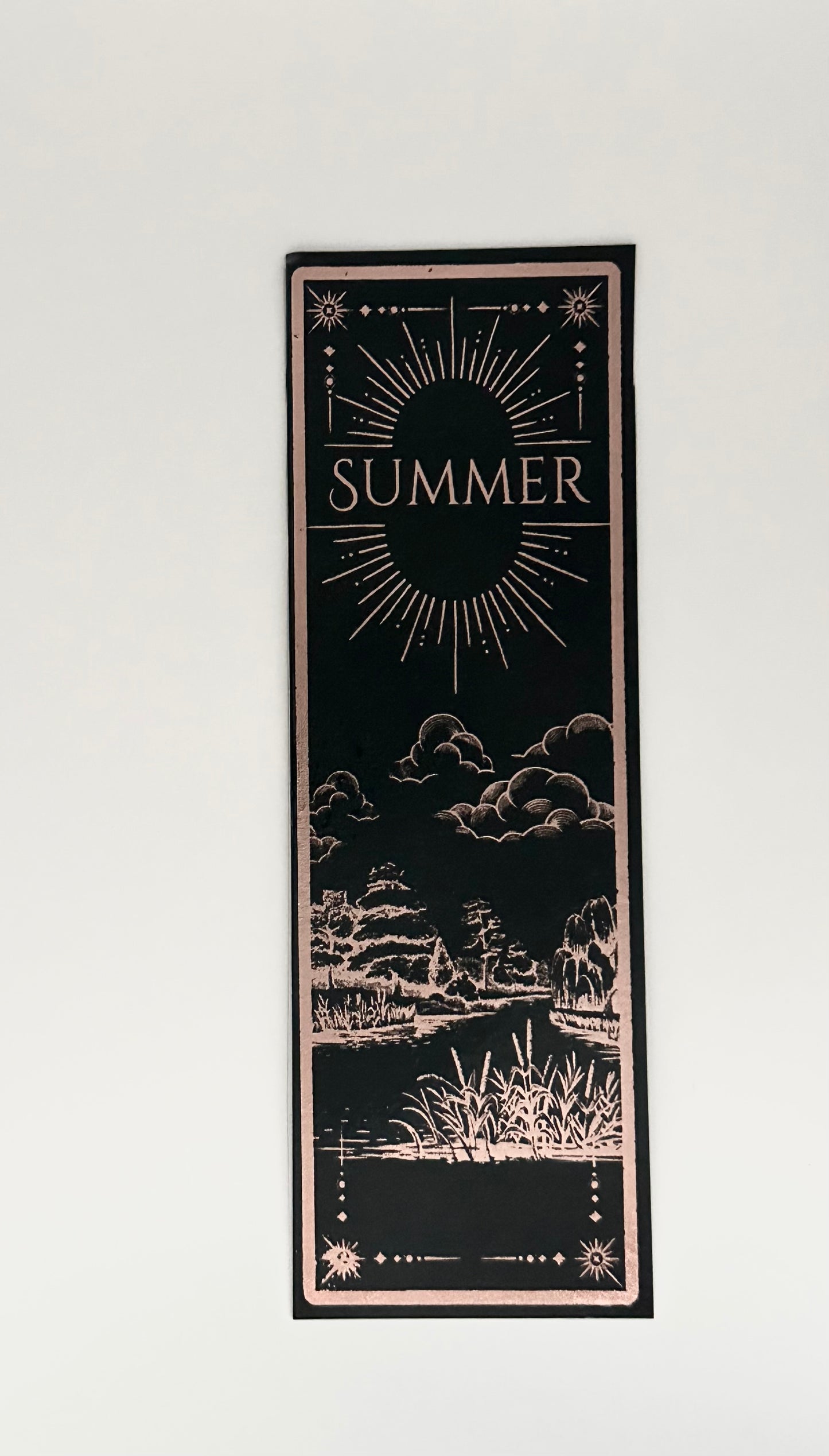 Summer - Foil Bookmark - (Rose Gold)