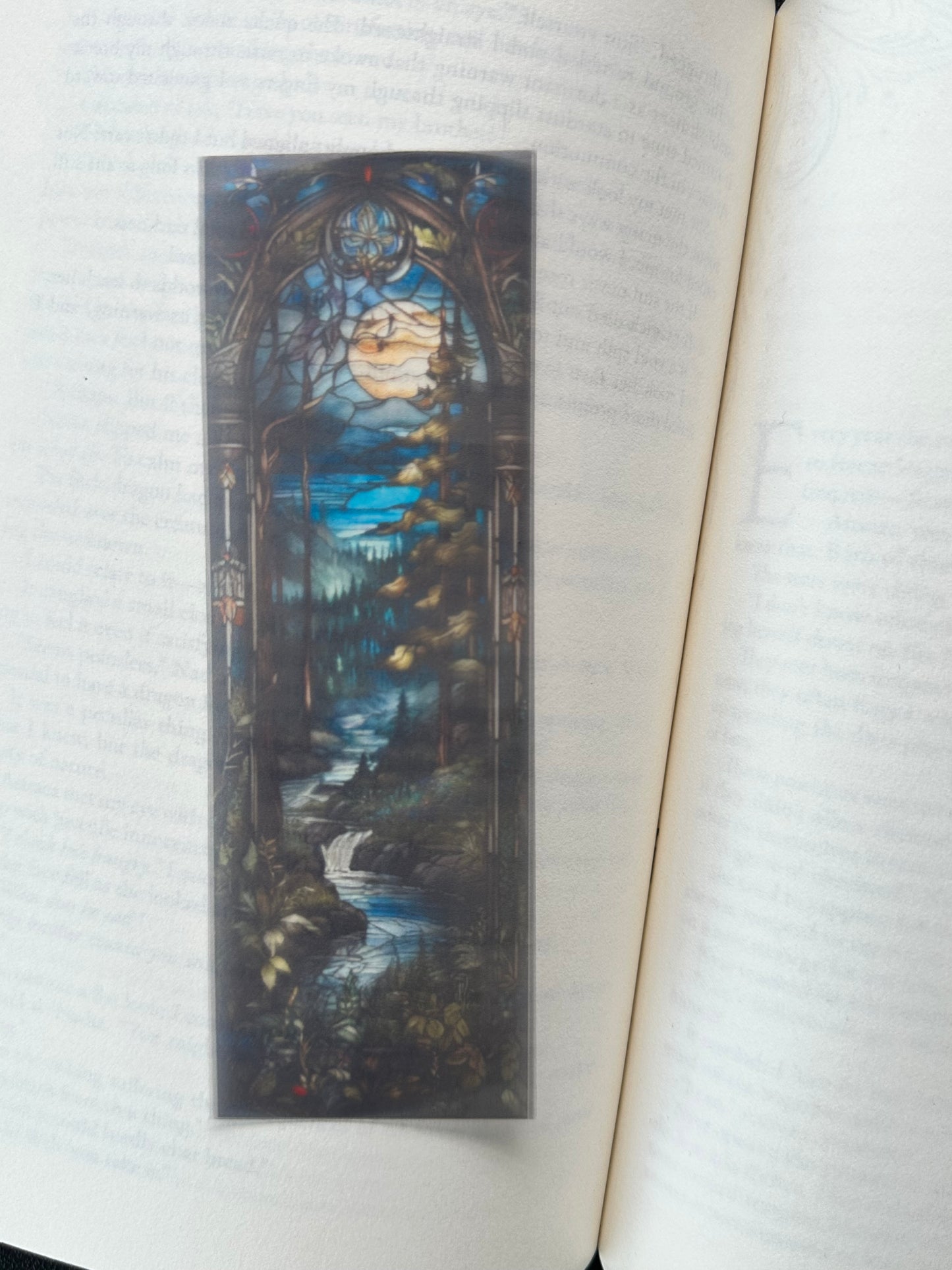 Stained Glass Style Landscape - Bookmark (26)
