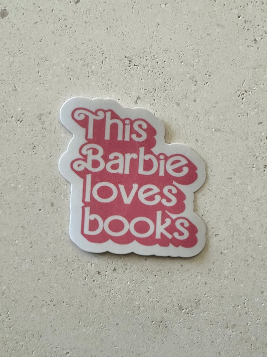 This Barbie Loves Books - Sticker
