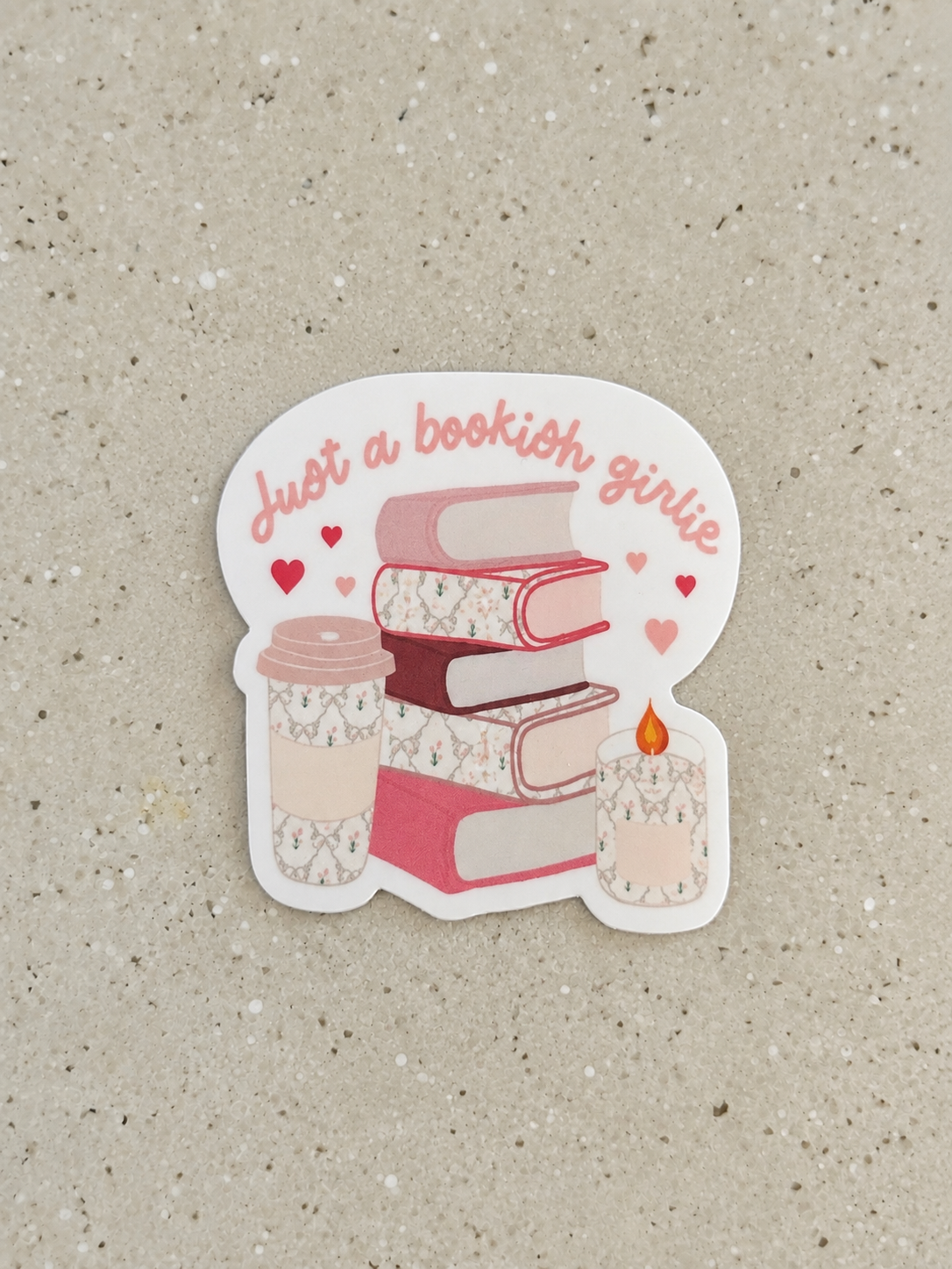 Just A Bookish Girlie - Sticker