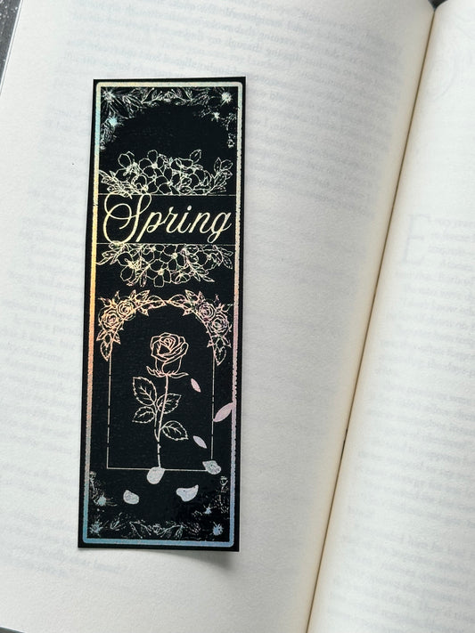 Spring - Foil Bookmark - (Silver Holographic)