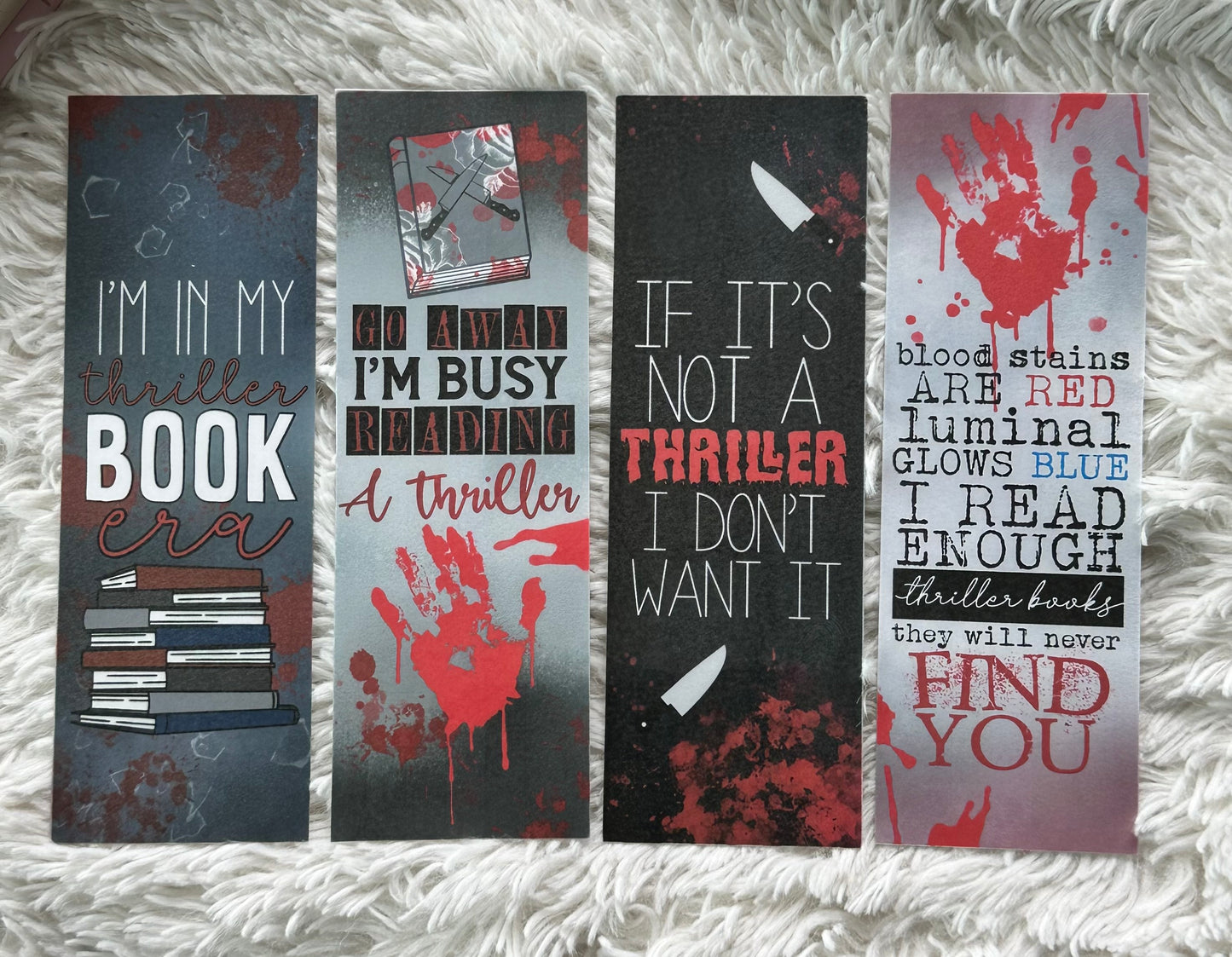 Thriller Bookmark Bundle - 4 Pack