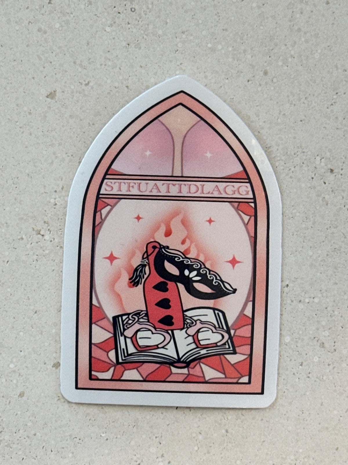 Stained Glass Style Smut - Sticker