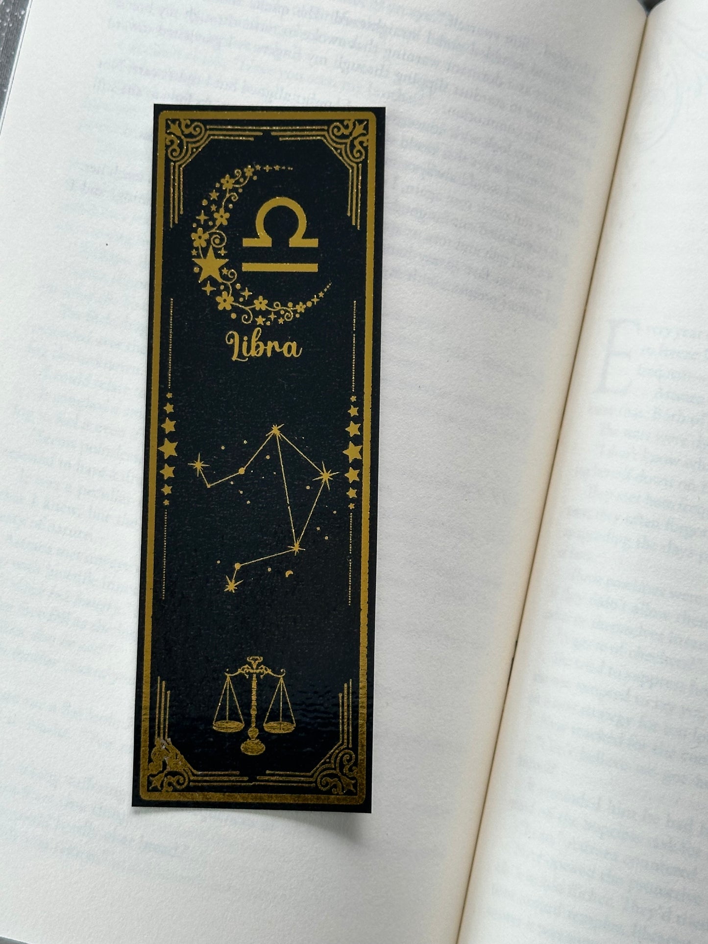 Libra - Foil Bookmark - (Gold)