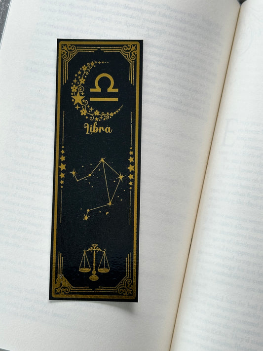 Libra - Foil Bookmark - (Gold)