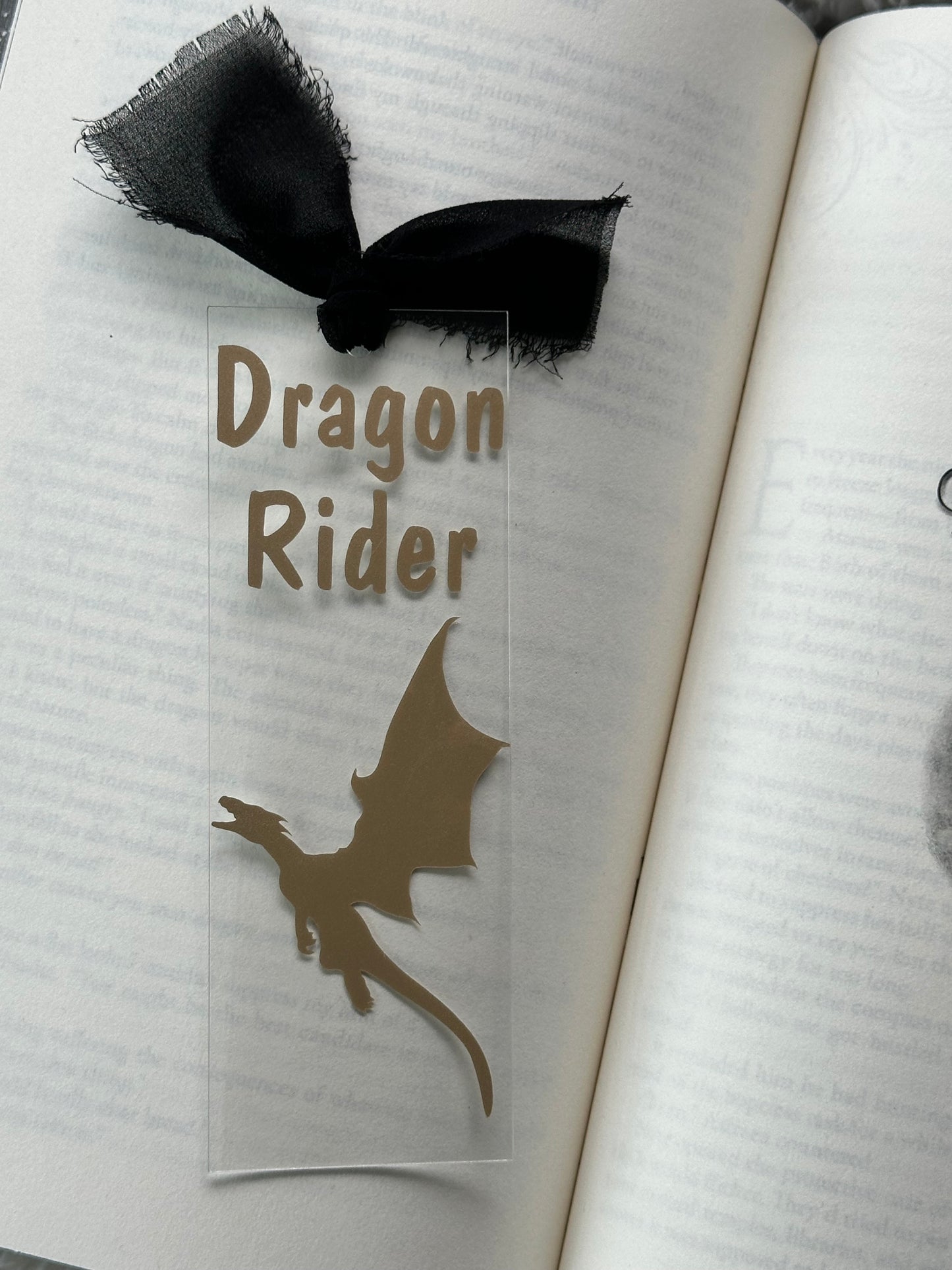 Dragon Rider (Gold) - Acrylic Bookmark