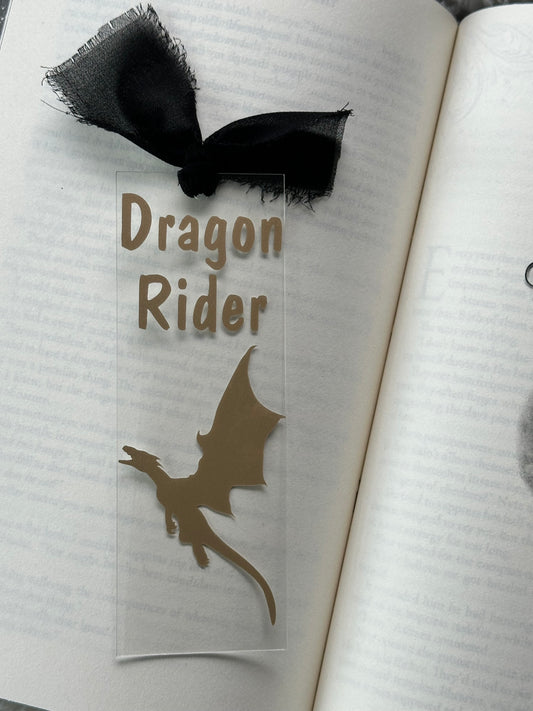 Dragon Rider (Gold) - Acrylic Bookmark