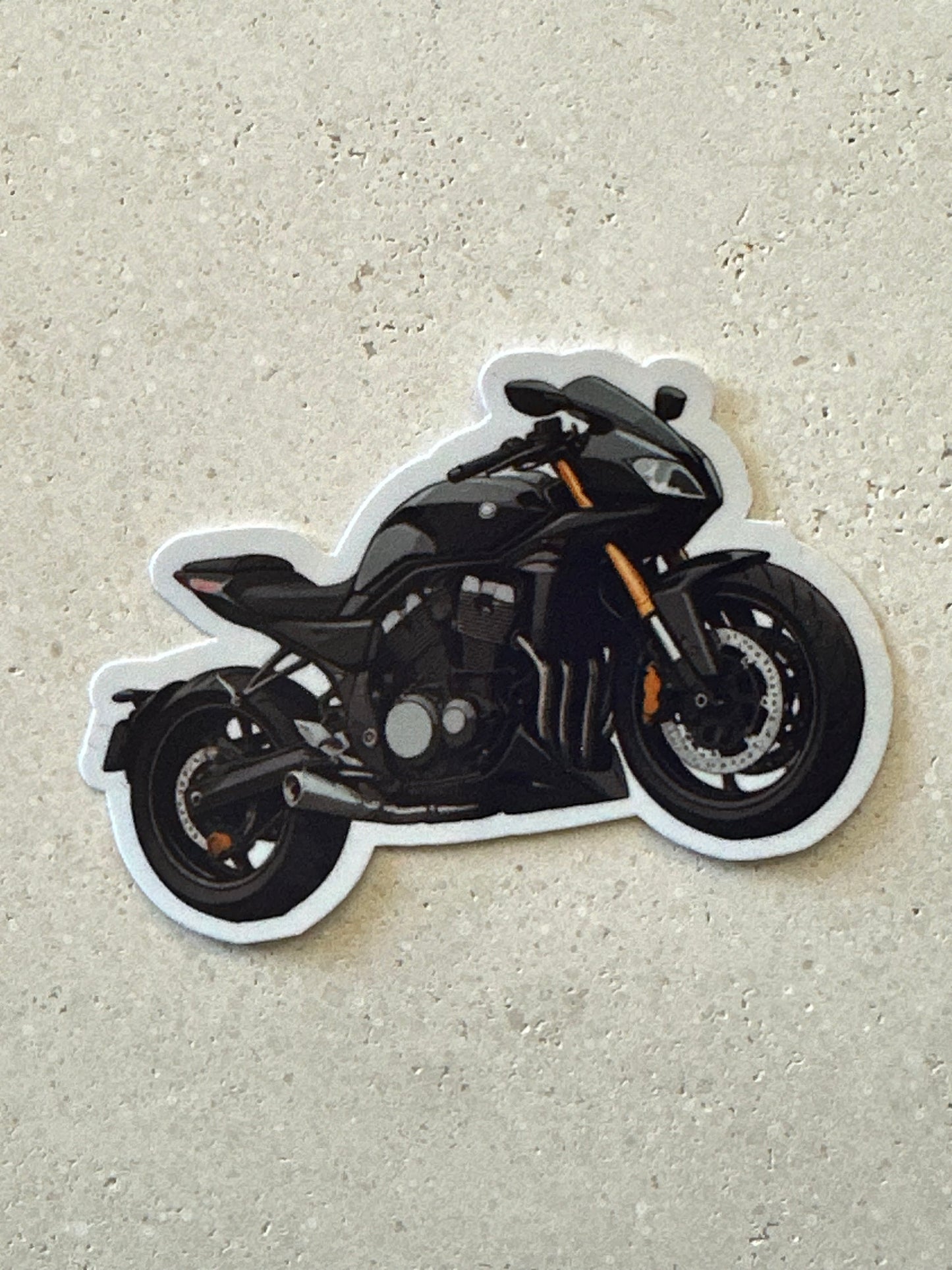 Black Motorbike - Sticker