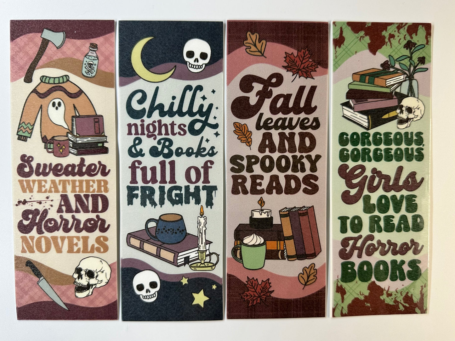 Fall Horror Bookmark Bundle - 4 Pack