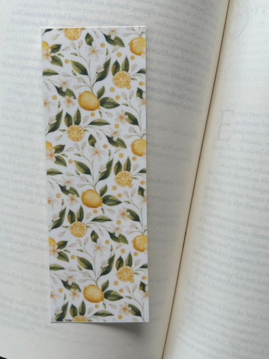 Lemons & Flowers - Bookmark