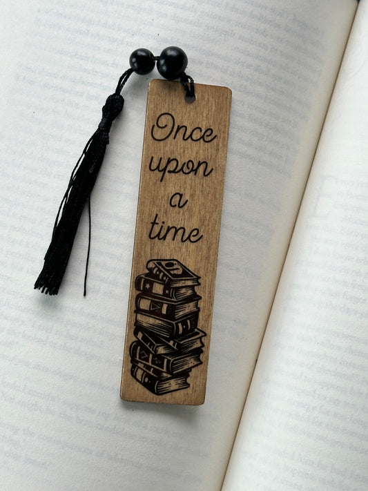 Once Upon A Time - Wood Bookmark - (Early American)