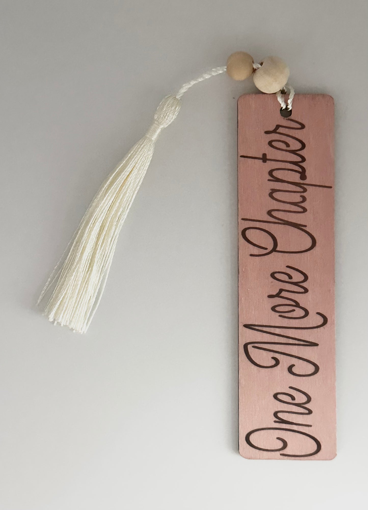 One More Chapter - Wood Bookmark - (Rose)