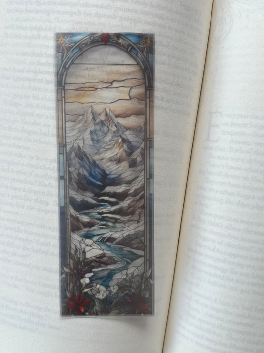 Stained Glass Style Landscape - Bookmark (88)