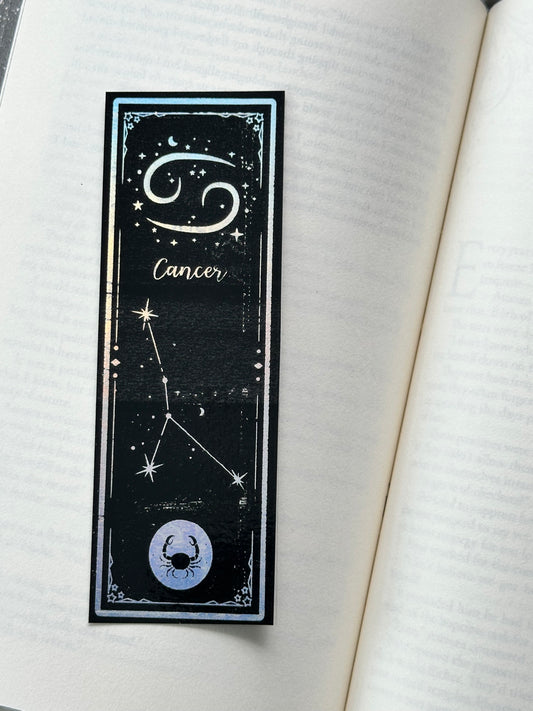 Cancer - Foil Bookmark - (Silver Holographic)