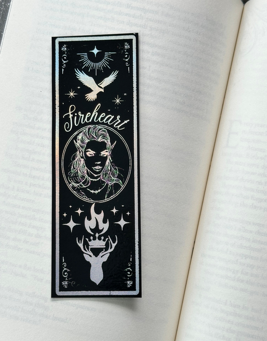 Fireheart - Foil Bookmark - (Silver Holographic)
