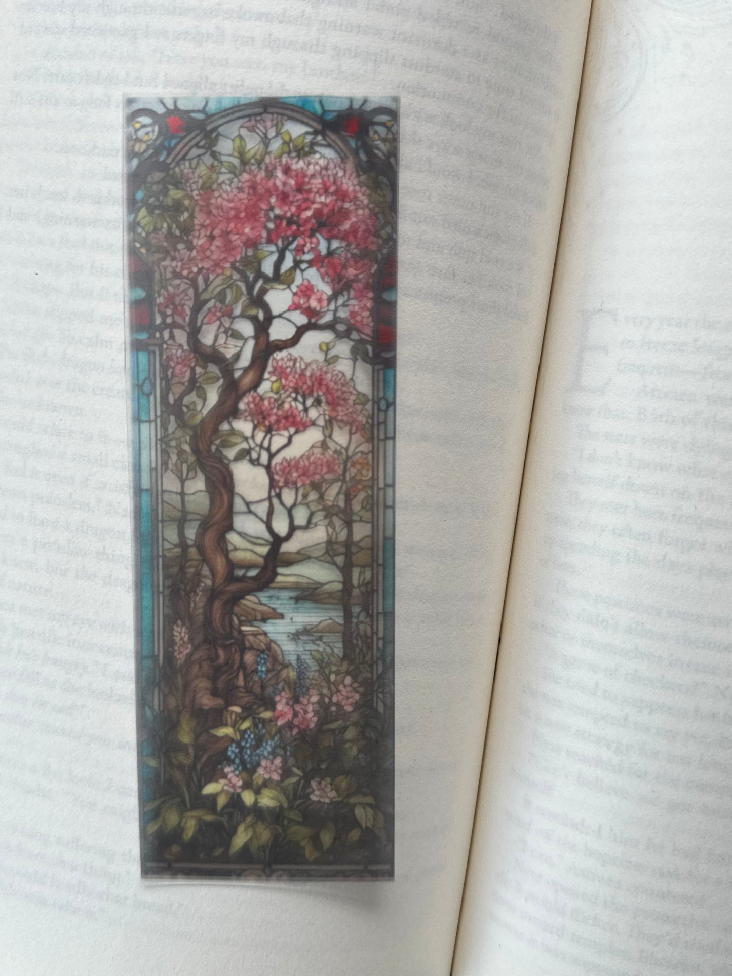 Stained Glass Style Landscape - Bookmark (62)