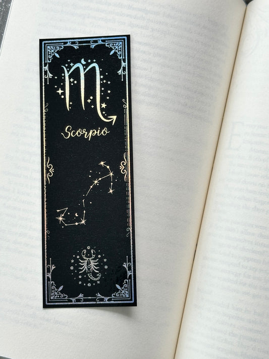 Scorpio - Foil Bookmark - (Silver Holographic)