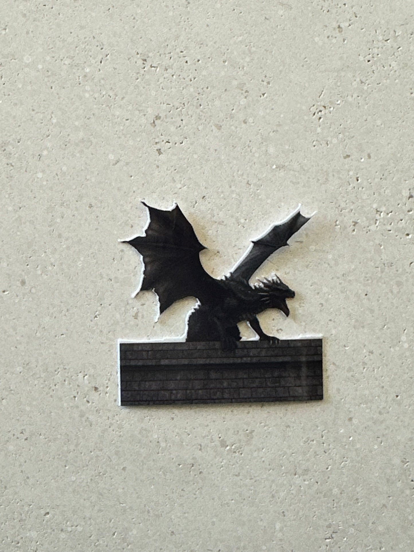 Roaring Black Dragon - Sticker