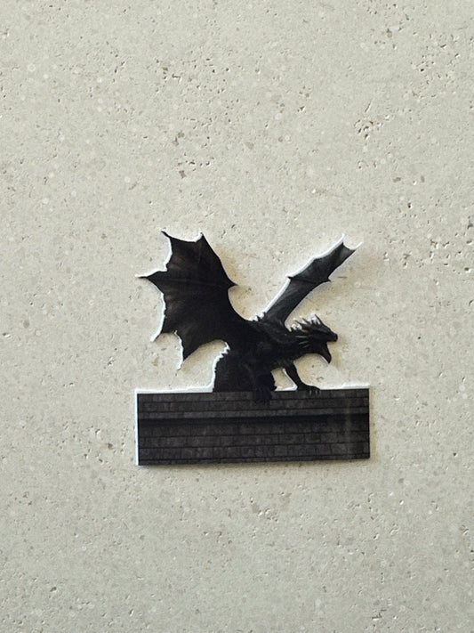 Roaring Black Dragon - Sticker