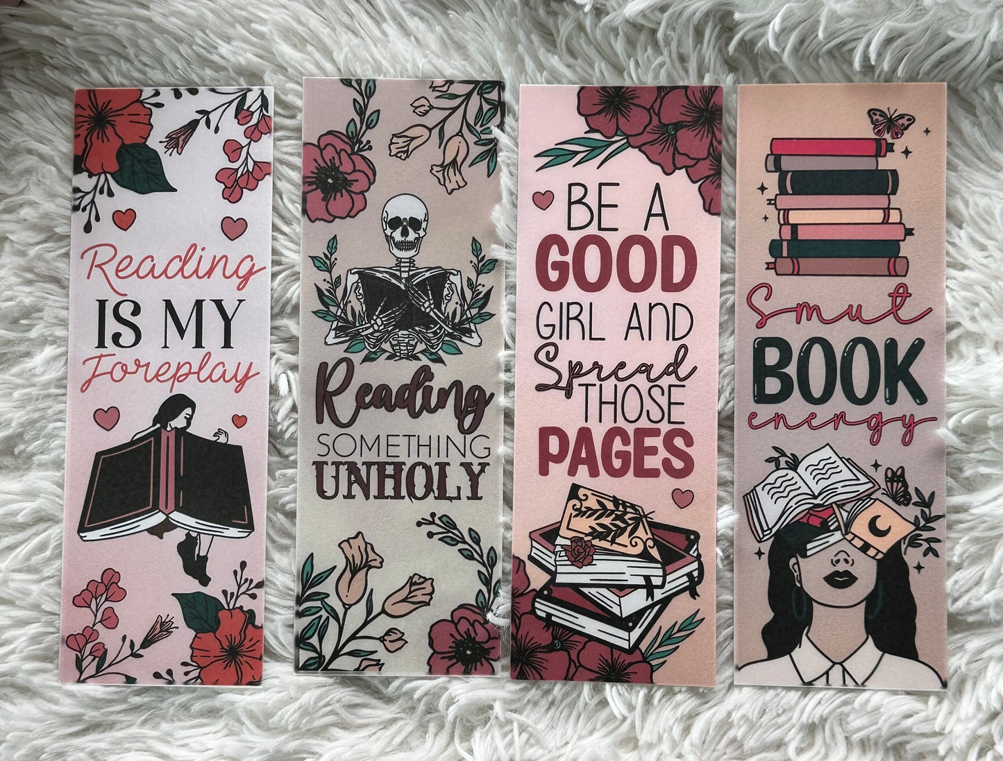 Floral Smut Energy Bookmark Bundle - 4 Pack