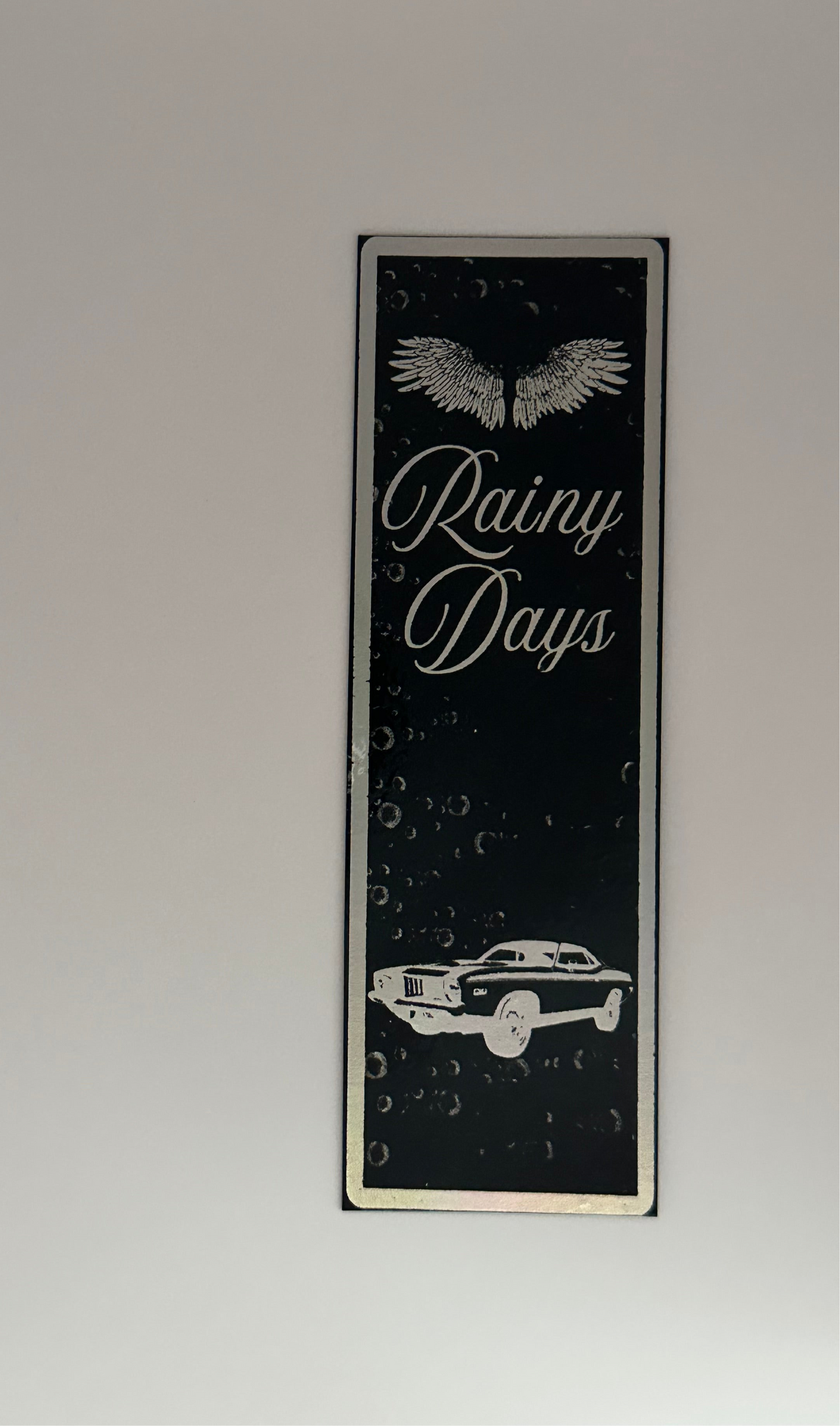 Rainy Days - Foil Bookmark - (Silver Holographic)