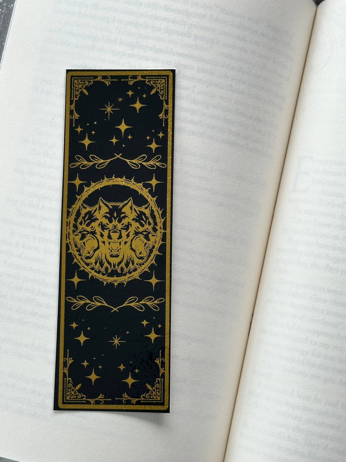 Cerberus - Foil Bookmark - (Gold)