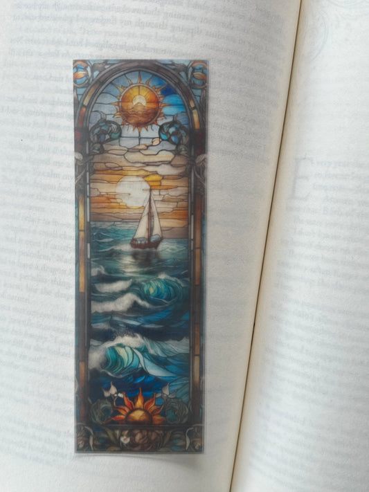 Stained Glass Style Landscape - Bookmark (33)