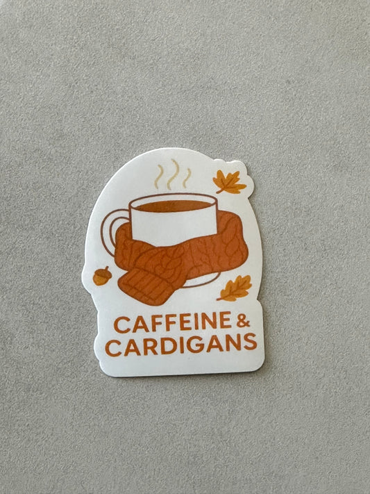 Caffeine And Cardigans - GG - Sticker
