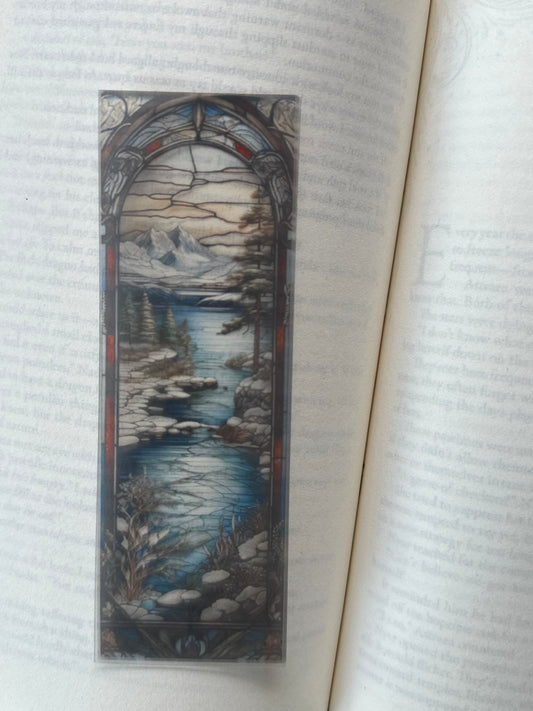 Stained Glass Style Landscape - Bookmark (55)
