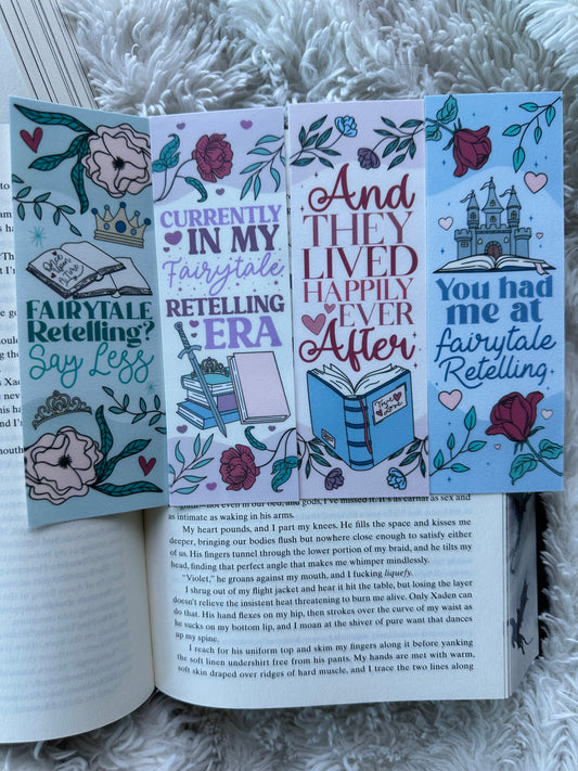 Fairytale Retelling Bookmark Bundle - 4 Pack