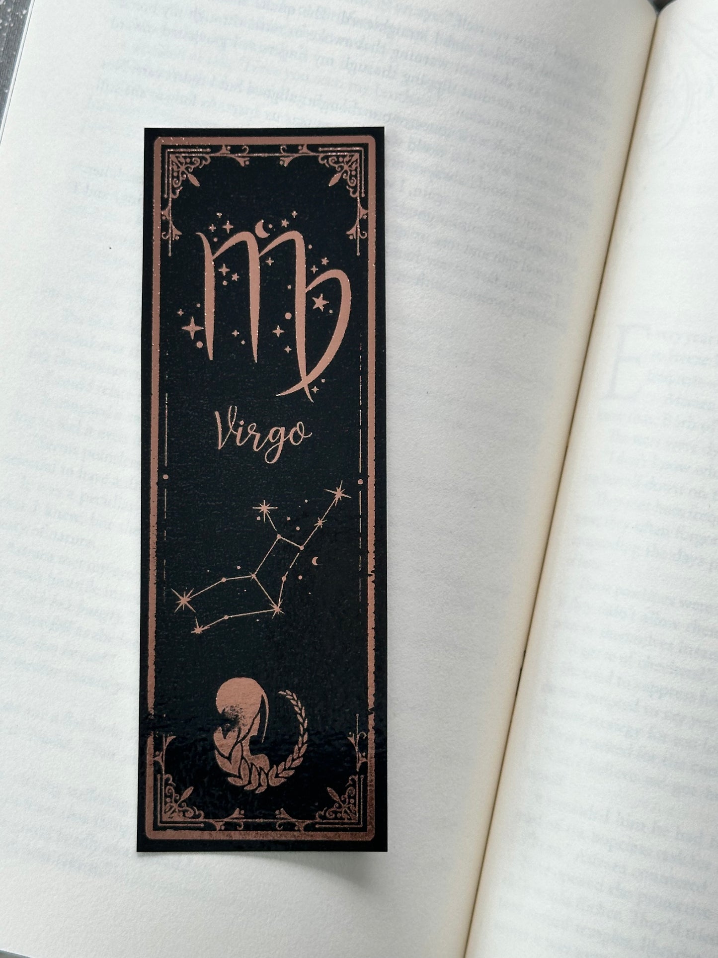 Virgo - Foil Bookmark - (Rose Gold)