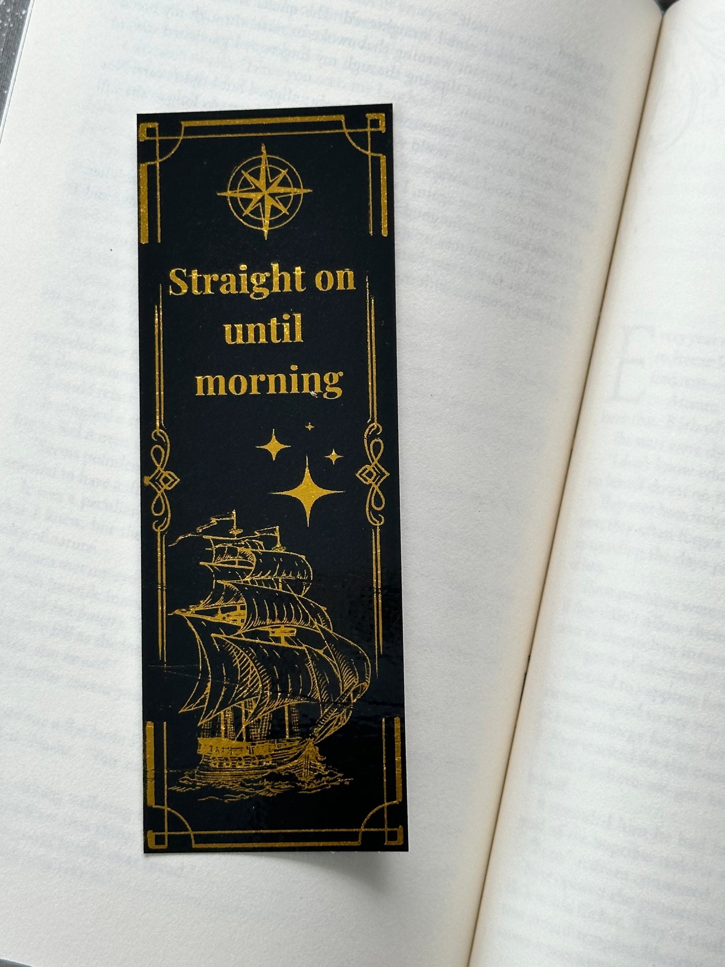 Straight On Until Morning - Foil Bookmark - (Gold)