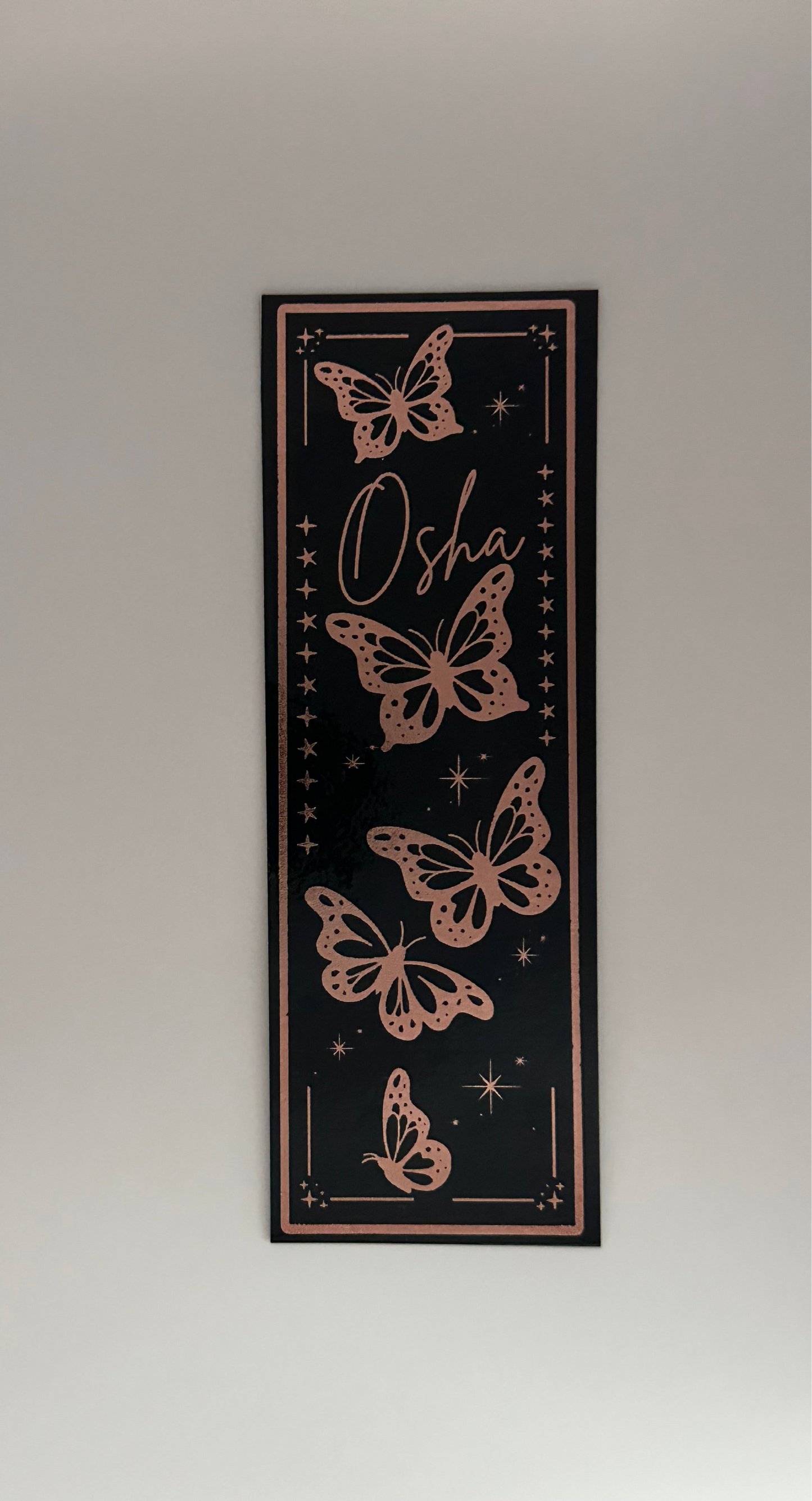 Osha - Foil Bookmark - (Rose Gold)