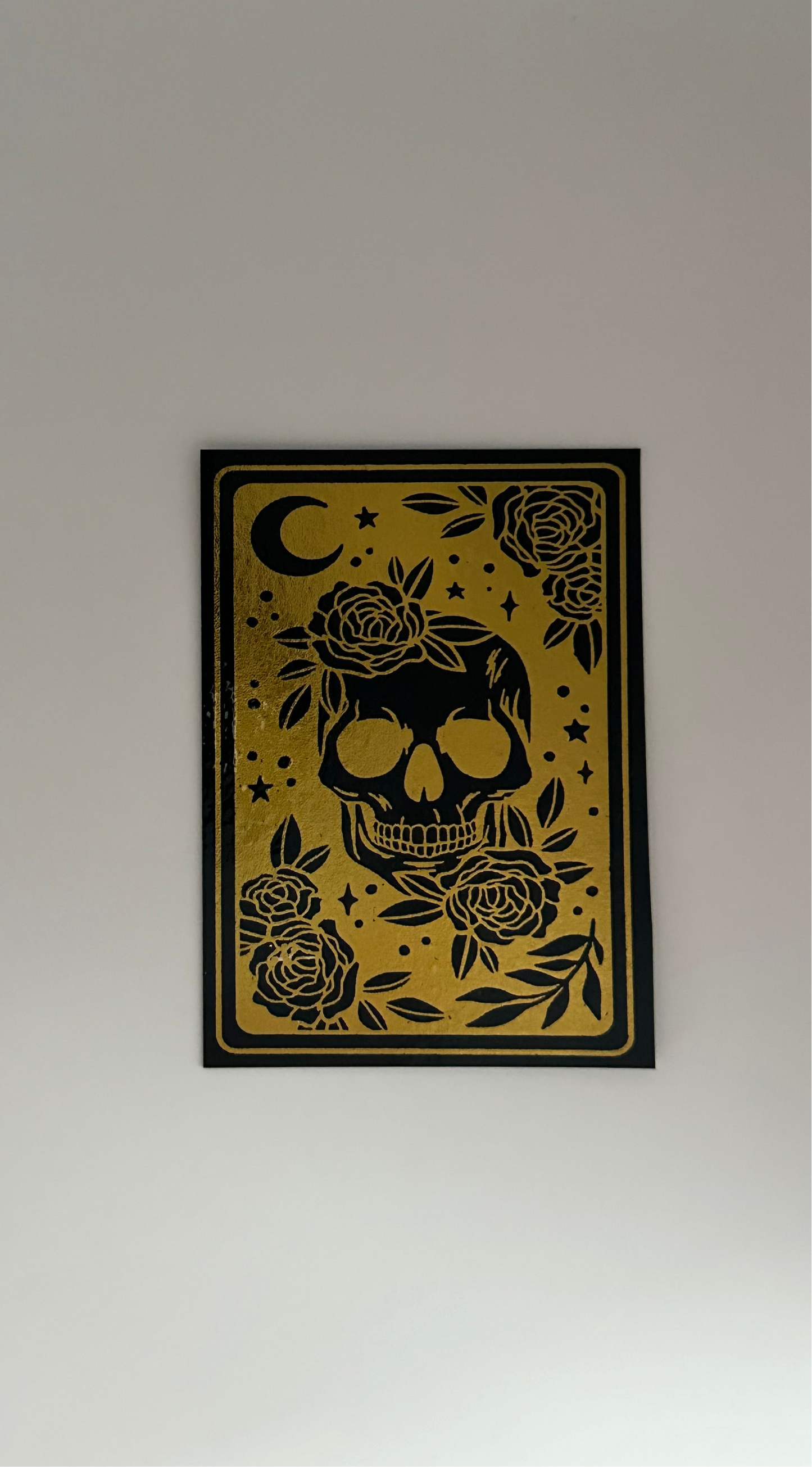 Death Tarot Card - Foil Bookmark - (Gold)