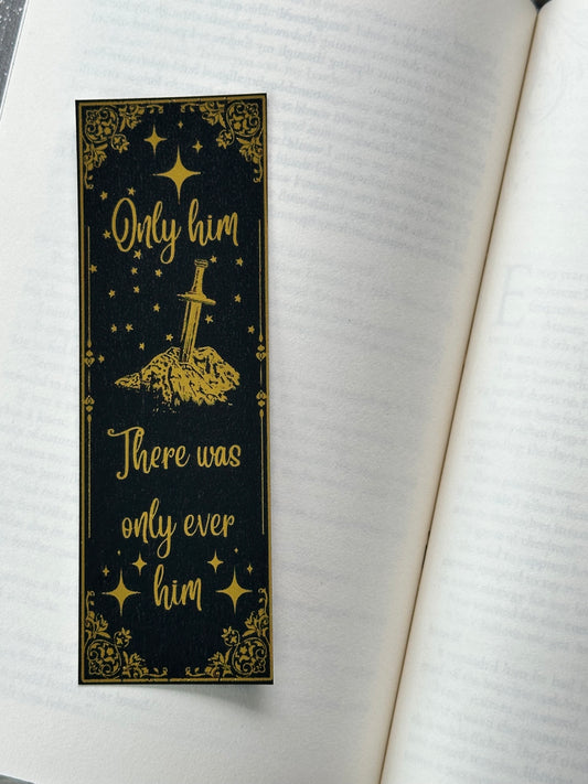 Only Him - Foil Bookmark - (Gold)