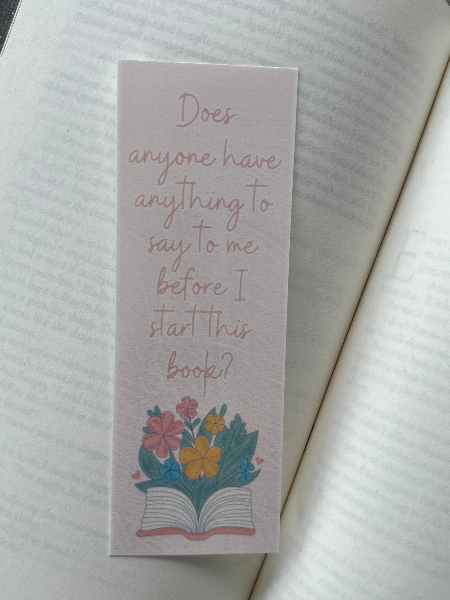 Floral Open Book Quotes Bookmark Bundle - 4 Pack