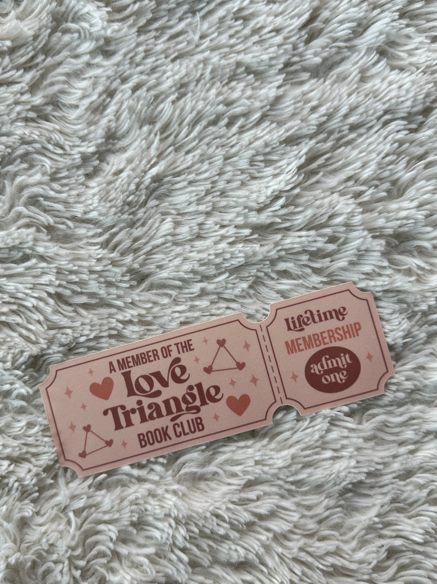Love Triangle Book Club - Bookmark