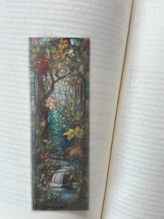 Stained Glass Style Landscape - Bookmark (58)