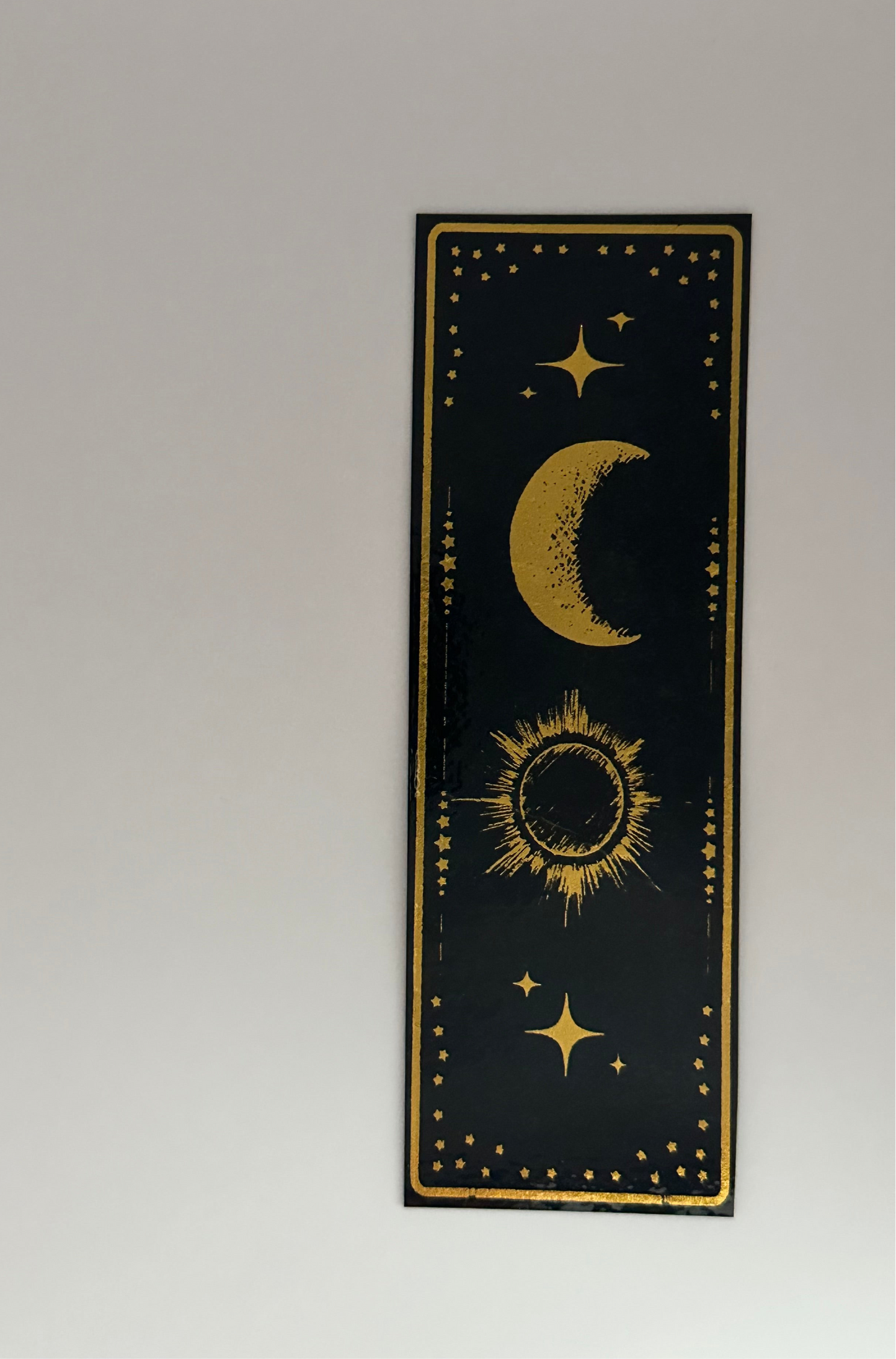 Sun, Moon, Stars - Foil Bookmark - (Gold)