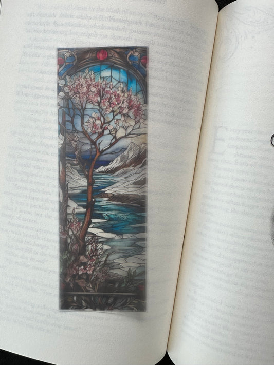 Stained Glass Style Landscape - Bookmark (19)