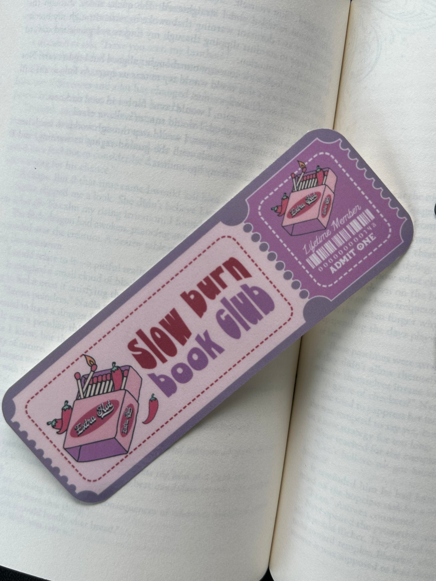Slow Burn Book Club - Bookmark (Purple)