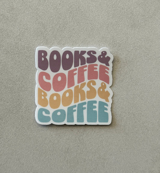 Books & Coffee - Sticker